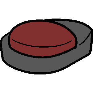  A red switch button.